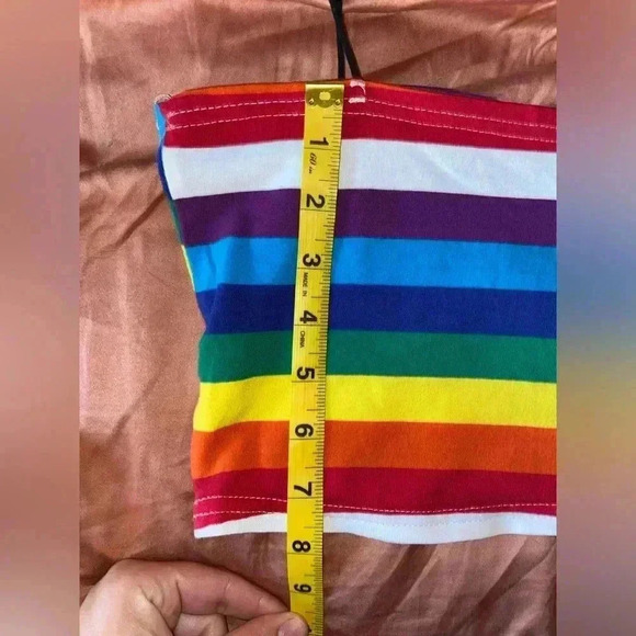 Women’s Small Rainbow Crop Top - Picture 5 of 5